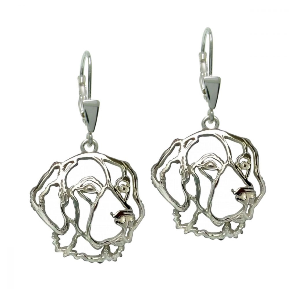 Golden Retriever – Silver Earrings 925/1000 - 1