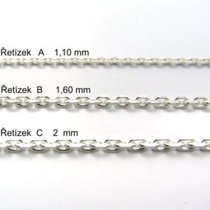 Sebaoth Collana Unisex In Argento Sterling 925 - Catena Slavon Bilbao, Lunghezza 50 Cm, Spessore Medio 1,80 Mm Con Custodia