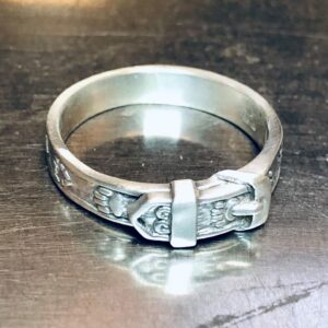 collar with paw – silver sterling ring - 3